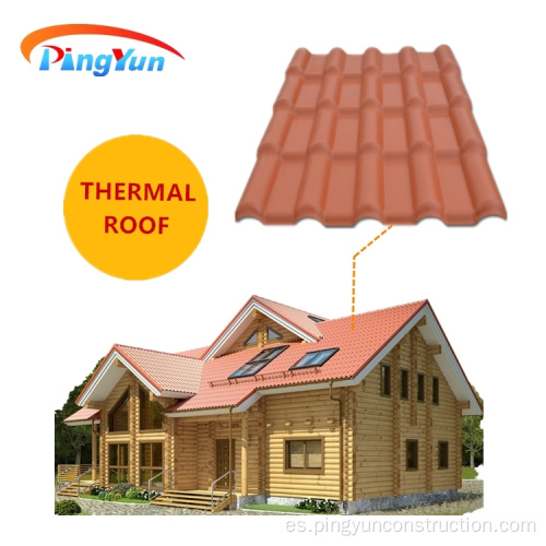 Plancha de techo de resina sintética de PVC de ASA Royal
